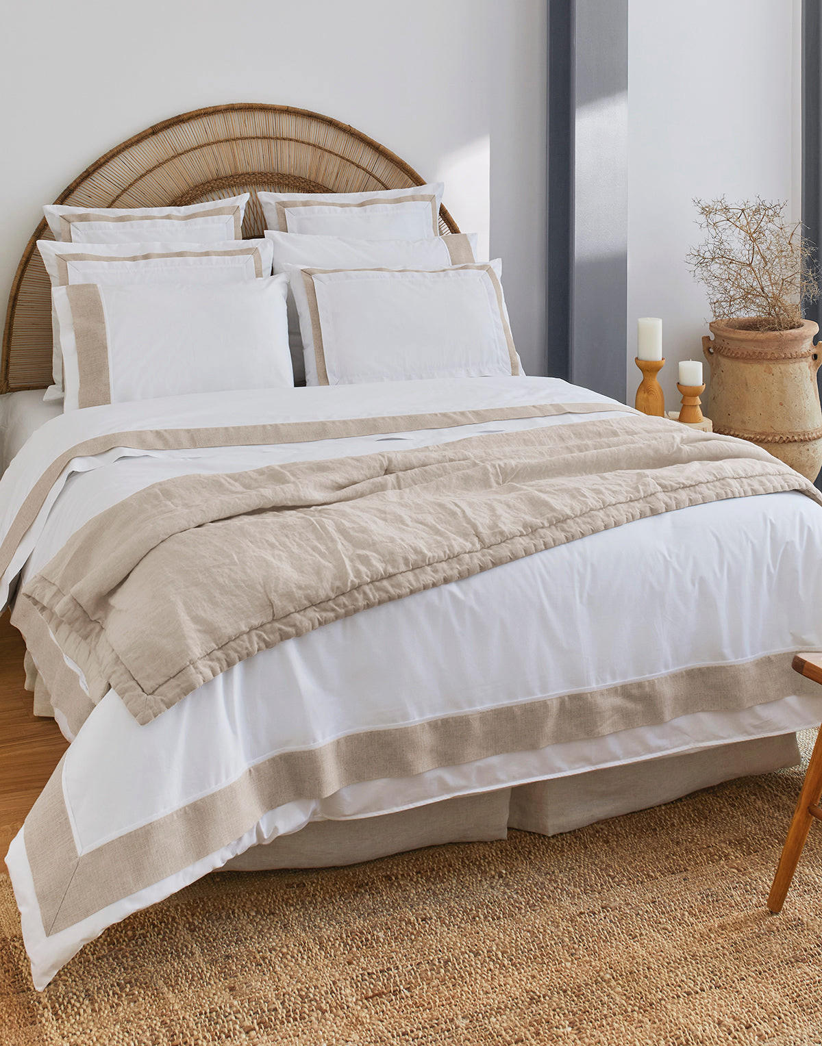BETTWÄSCHE Athens, Perkal - Weiß, Textil (220/240cm) - SOWL