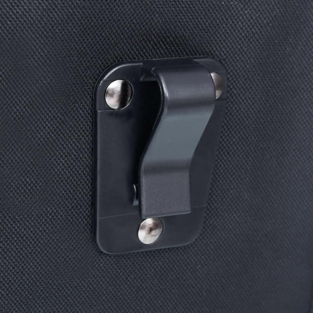 FAHRRADTASCHE Für Gepäckträger Wasserdicht 21 L Schwarz - Schwarz, Textil (18/30/34cm) - vidaXL