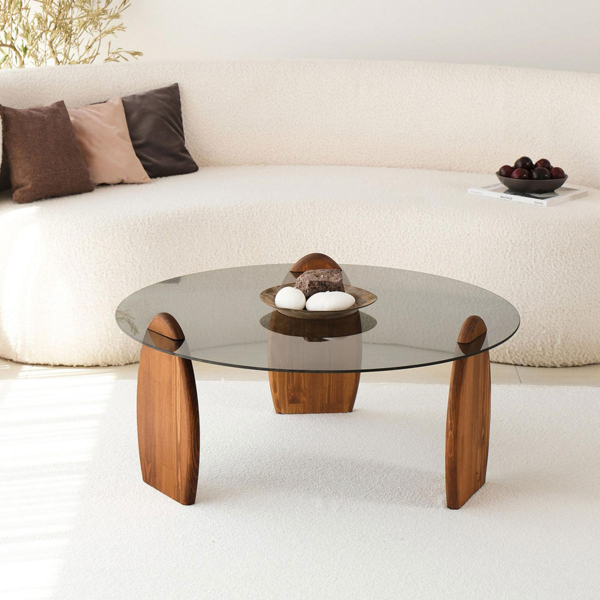 COUCHTISCH - Glas - Geräuchertes Glas - Grau, Glas (90/90/41cm) - Drawer