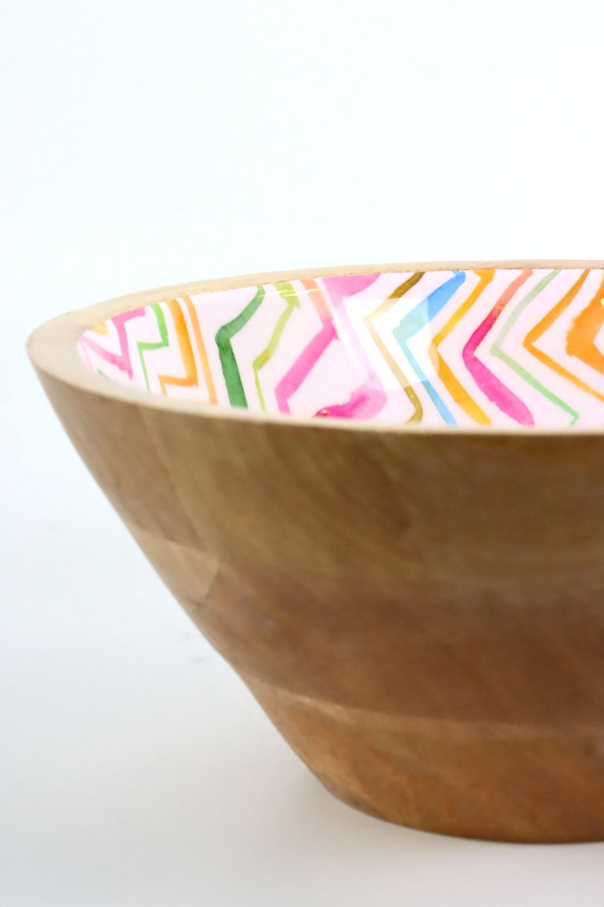 SCHALEN Zigzag Mangoholz 2er-Set - Naturfarben, Holz (25/11/25cm) - FURNARO