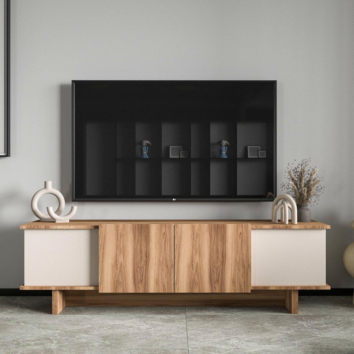 TV-MÖBEL diana beige - Beige, Holz (33/50/180cm) - Habitat Garten