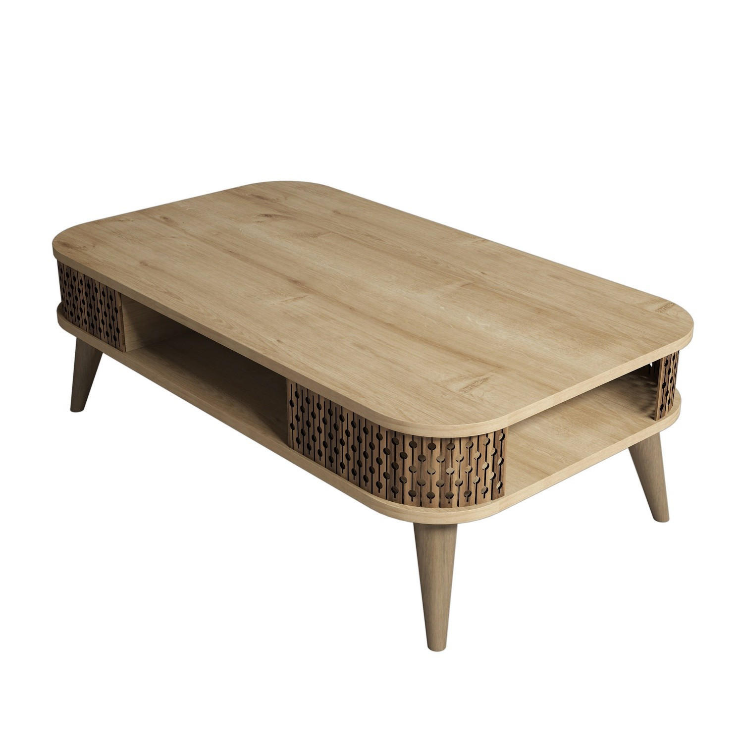 Habitat Garten Couchtisch Braun 60x34x105 cm
