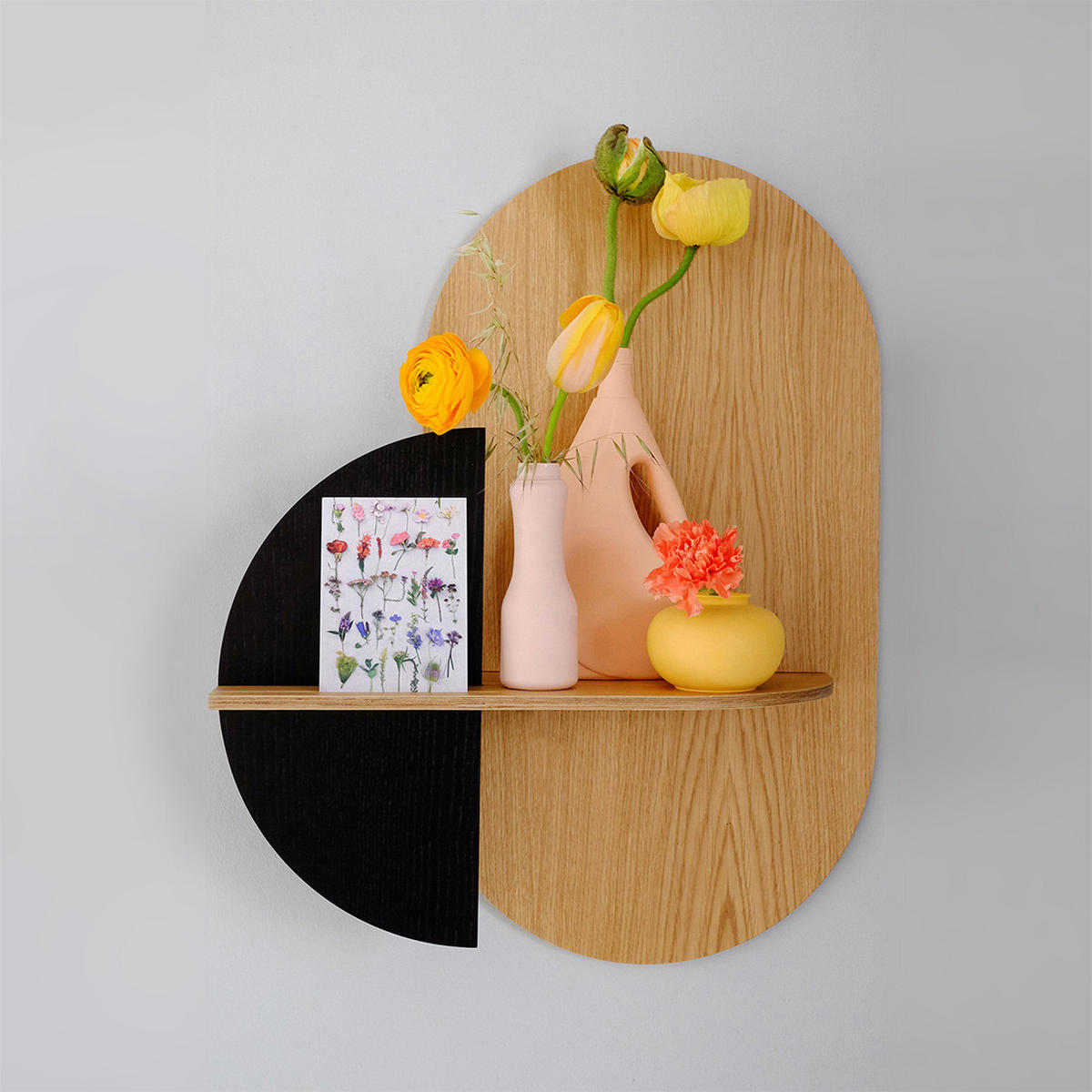 REGAL Alba Oval - Eichefarben, Holz (60/72/17cm) - Woodendot