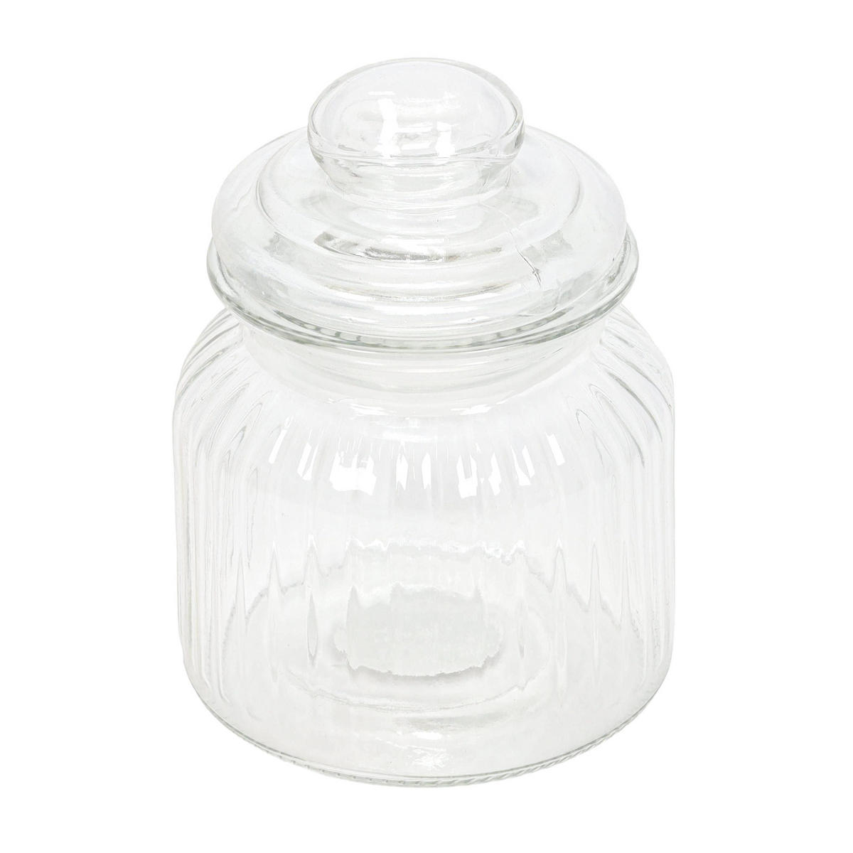 GLAS mit dicht schließendem Deckel 500 ml 10/10/14 cm - Transparent, Glas (10/14/10cm) - Excellent Houseware