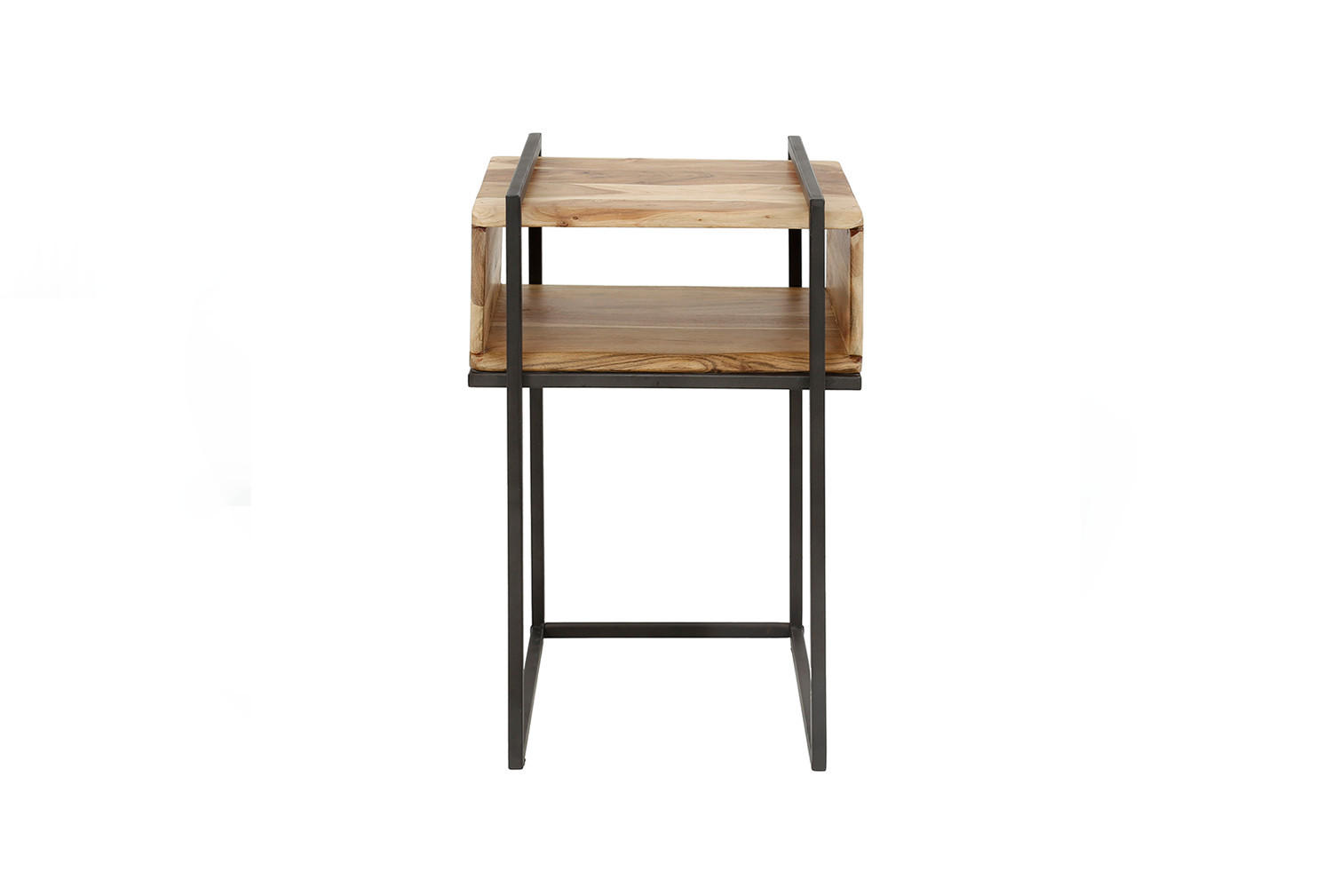 NACHTTISCH ERGEA Holz Akazie - Braun, Holz (40/61/35cm) - KAWOLA