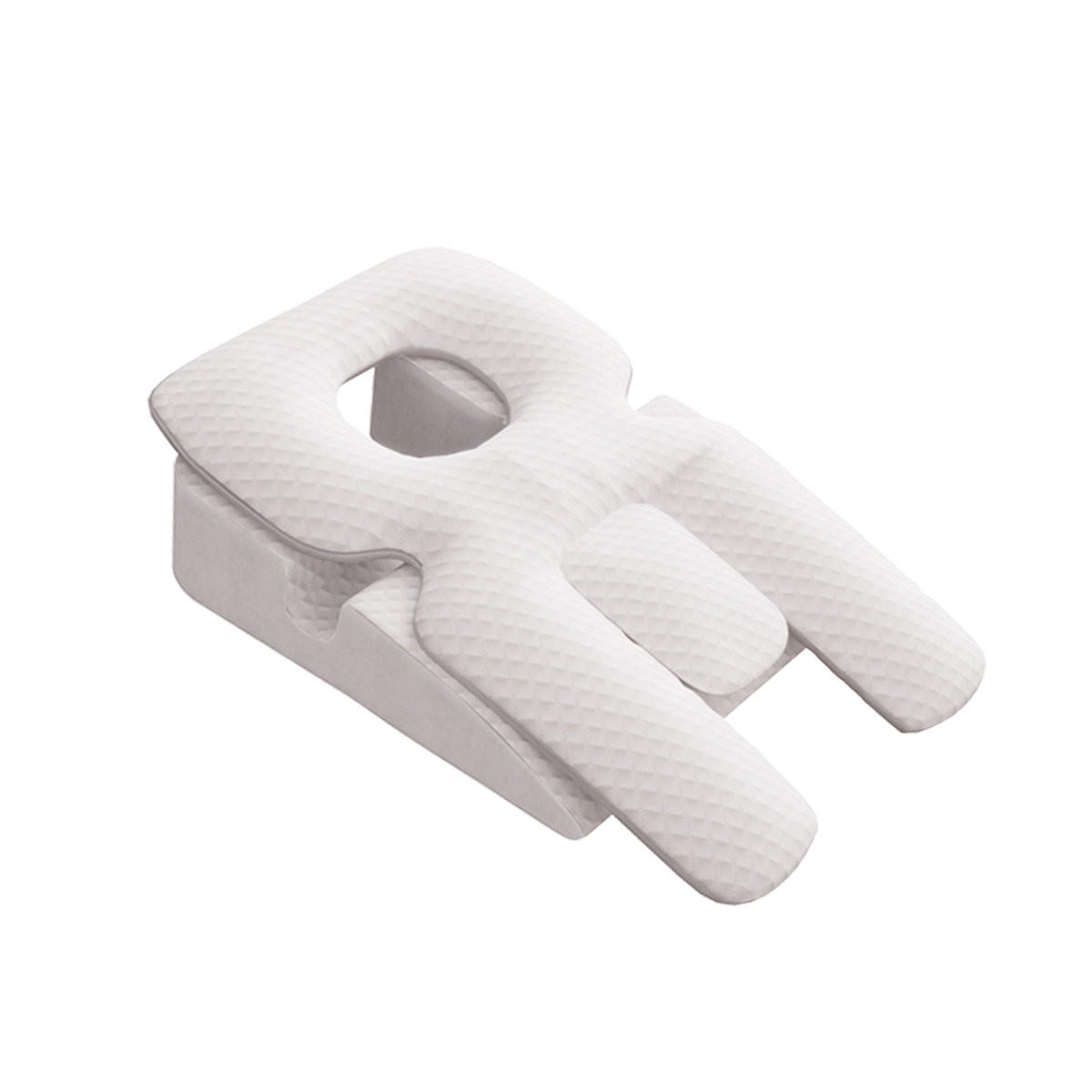 SEITENSCHLÄFERKISSEN - Weiß, Textil (46/78cm) - Vercart