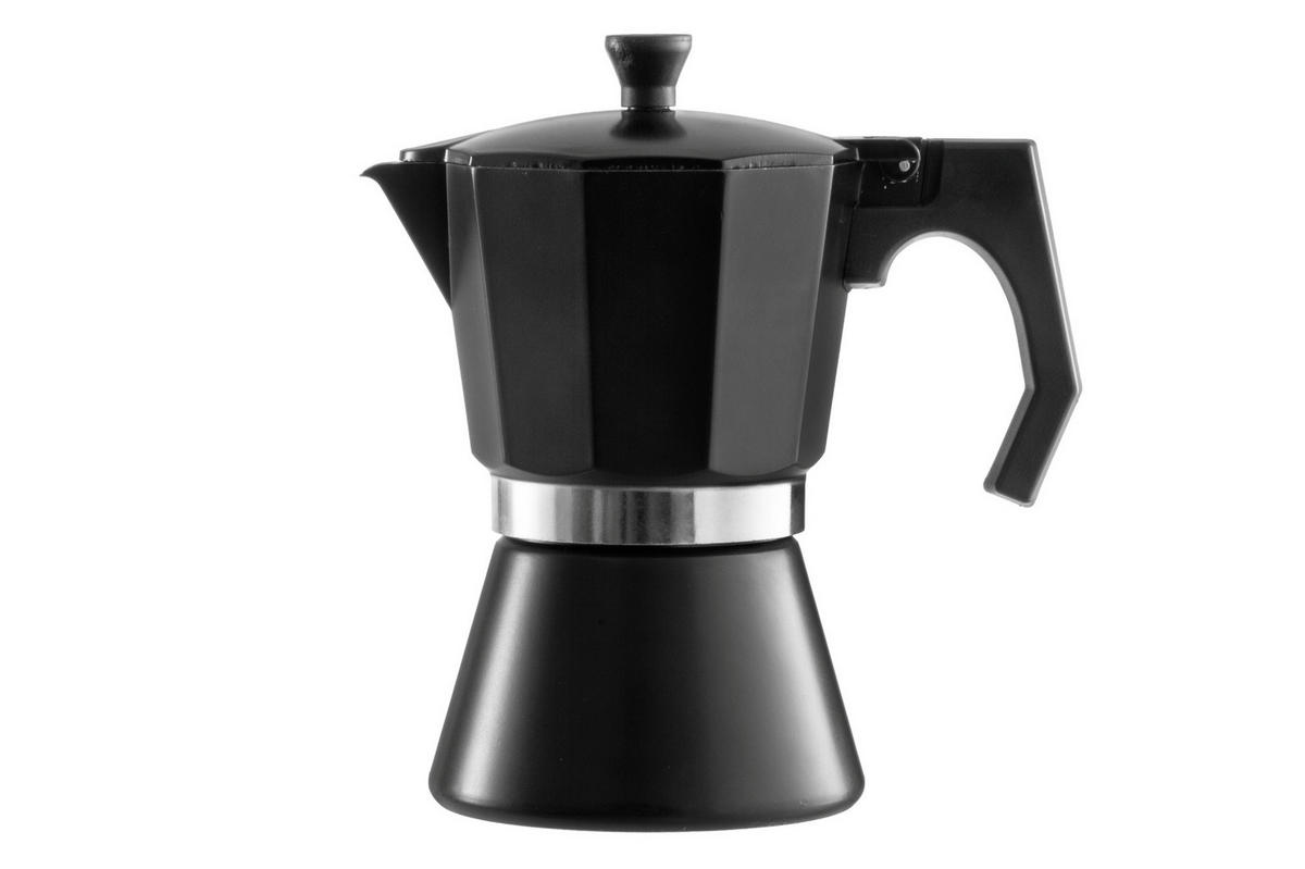 ESPRESSOKOCHER Aluminium 300 ml - Schwarz, Metall (18/18/10.5cm)