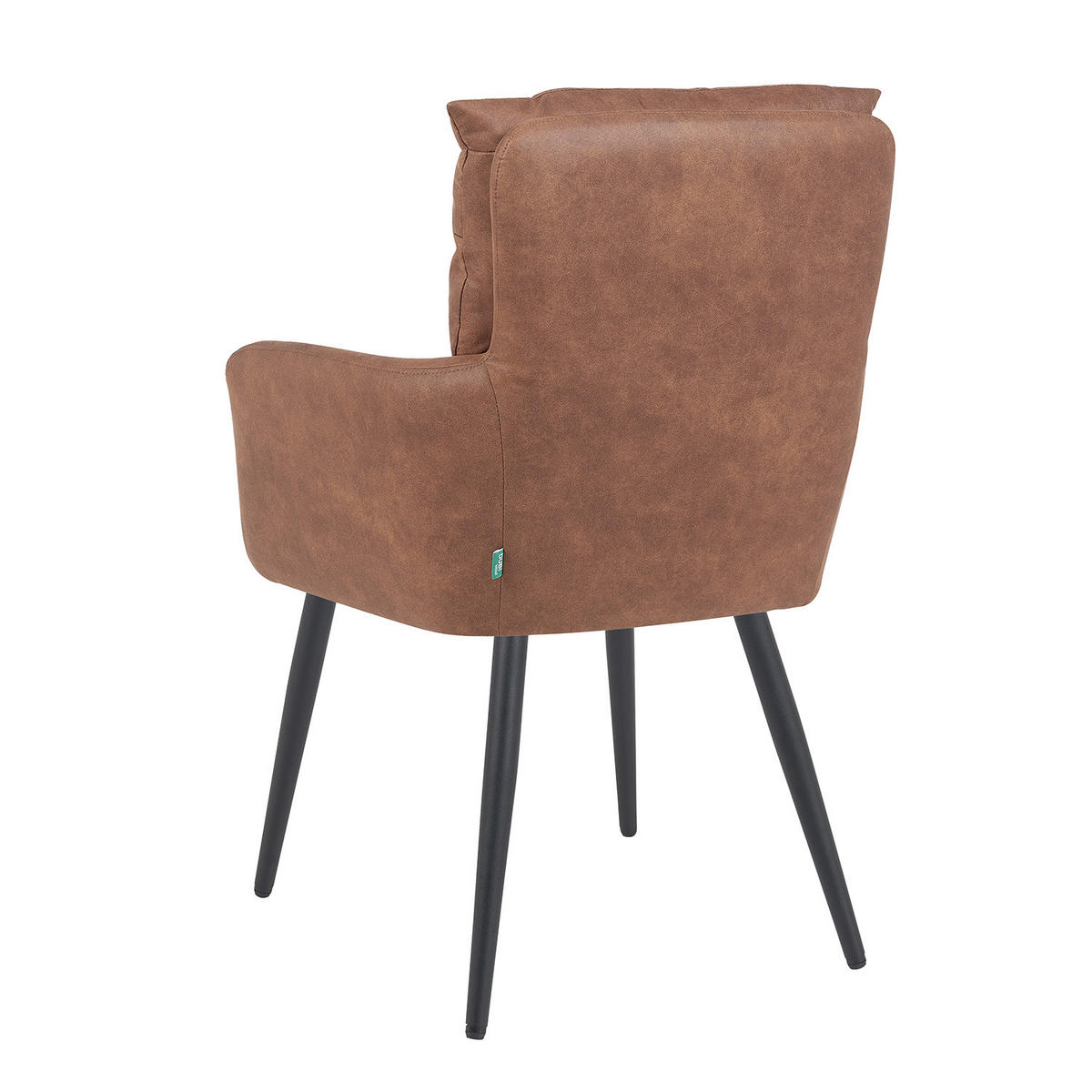 ESSZIMMERSTUHL Mika-Yann 2er-Set - Schwarz/Braun, Textil/Metall (59/94/66cm) - DUBI Möbel