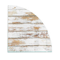 GLASPLATTE für Kamin 100x100 cm Weiß - Weiß, Glas (100/100/0.4cm) - ArtPrintCave