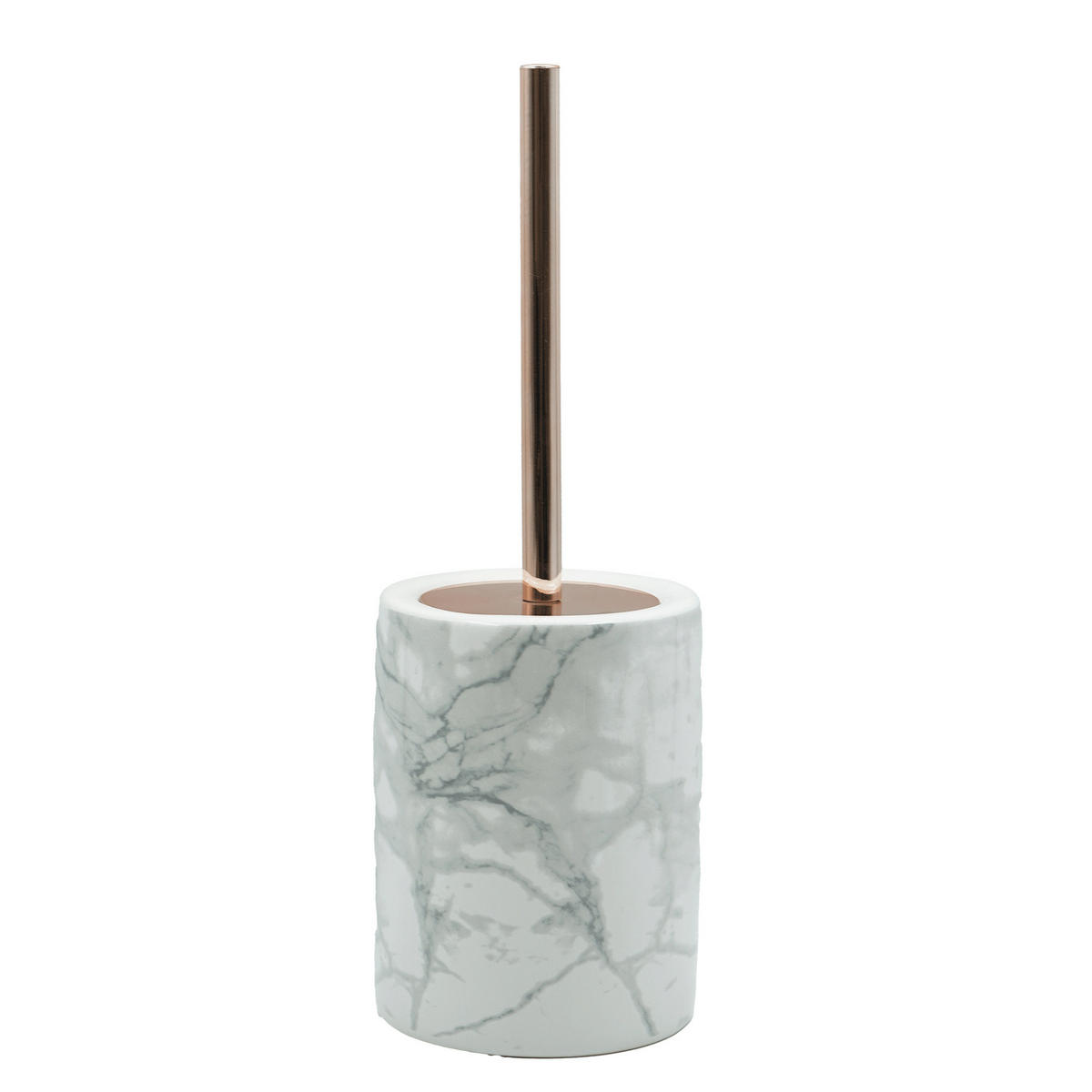 WC-BÜRSTE Keramik mit Marmor-Druck Marbre 42/12/12 cm - Weiß, Keramik (12/12/42cm) - Douceur d´intérieur