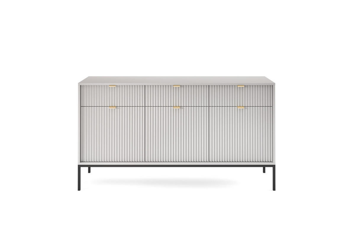 SIDEBOARD GRAU - Grau, Holzwerkstoff (154/83/39cm) - FURNLUX