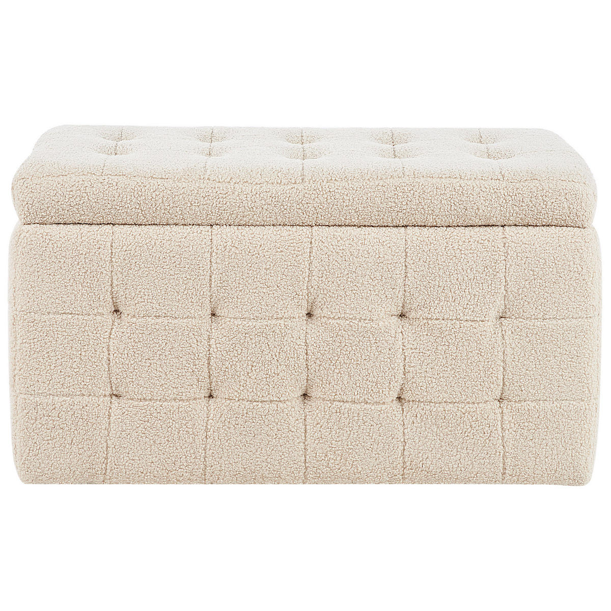 TRUHENBANK Michigan 42/72/40 cm - Beige, Textil (72/40/42cm) - Beliani