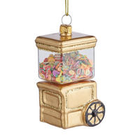 BAUMANHÄNGER Hang On Bonbon Wagen - Goldfarben, Glas (4/9/5cm) - Butlers