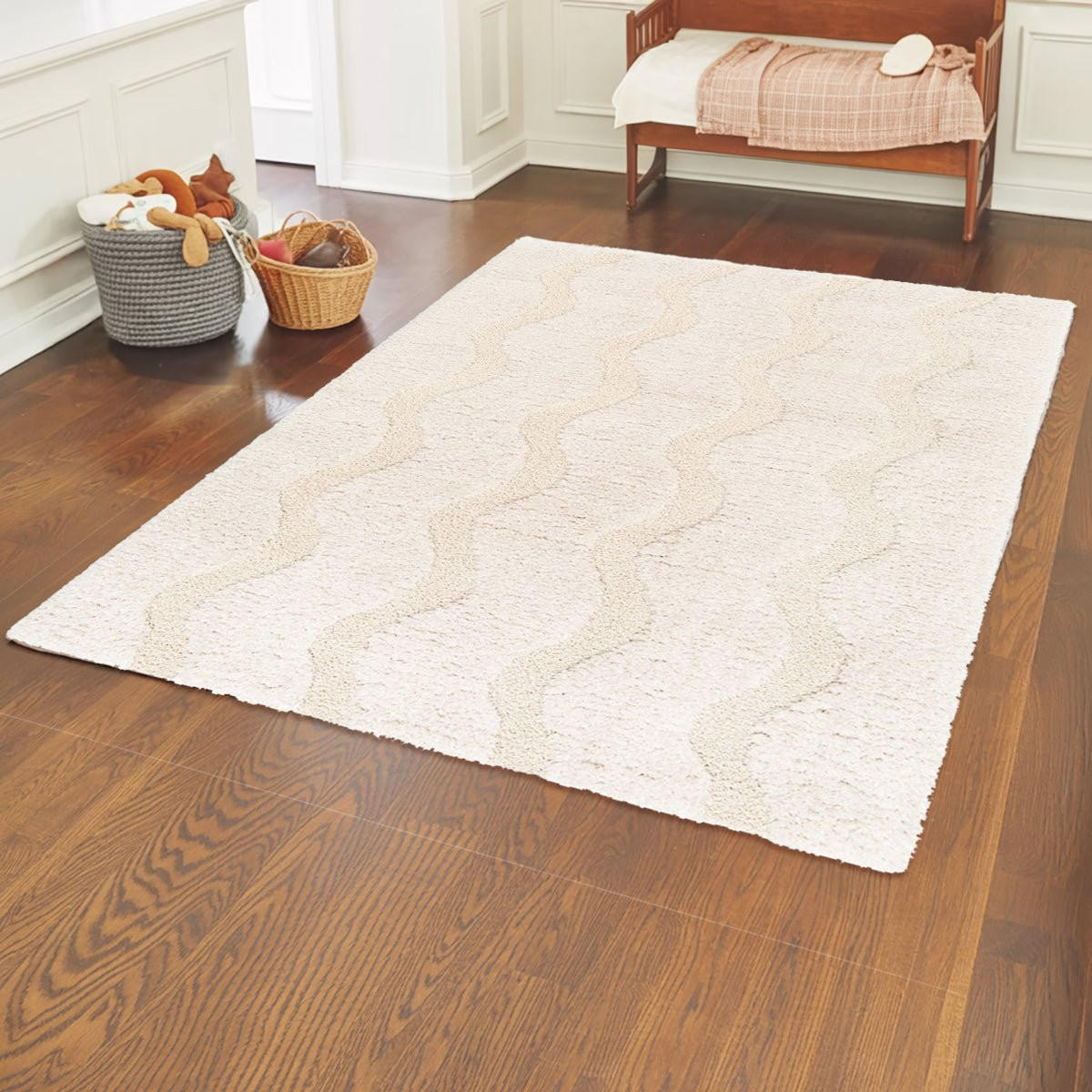 TEPPICH ultrafein aus recycelten Fasern beige - Beige, Textil (160/230cm) - AFK Living