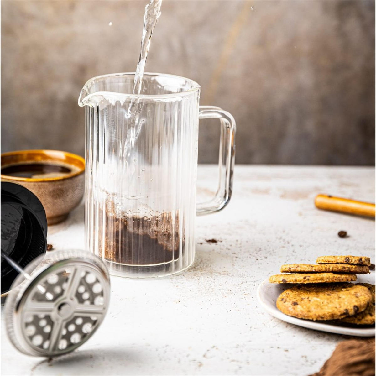 TEEKANNE Weiß 10/10/18.7 cm KB7760 - Weiß, Glas (0.6L) - Klausberg 