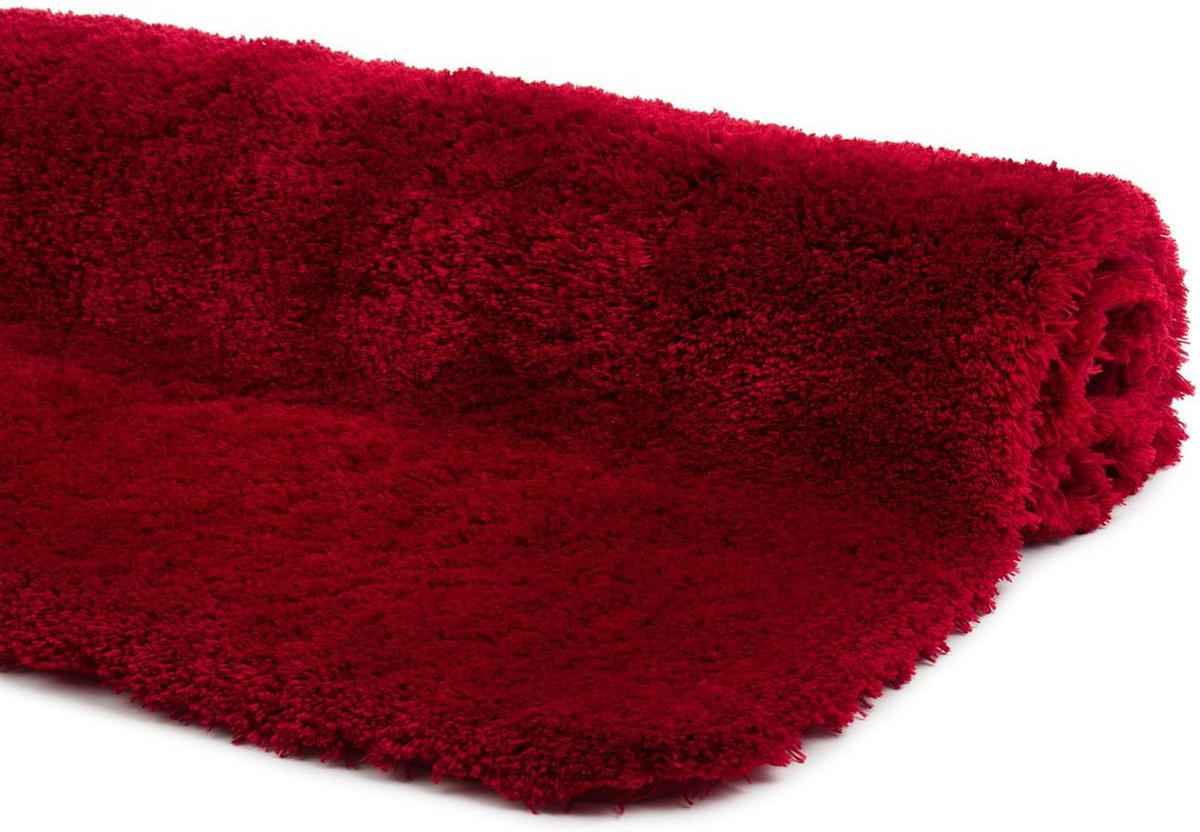 BADTEPPICH Deluxe BORDEAUX 70X120CM - Bordeaux, Textil (120/70cm)