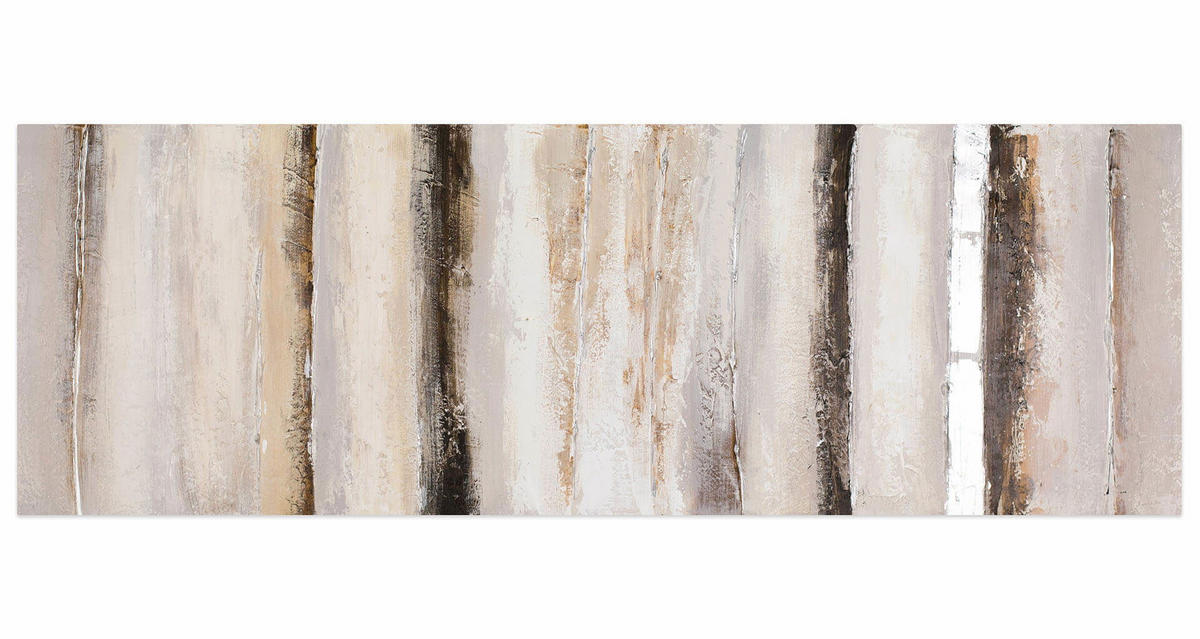 ÖLGEMÄLDE 150/50 cm - Beige/Braun, Holz/Textil (150/50cm) - KUNSTLOFT