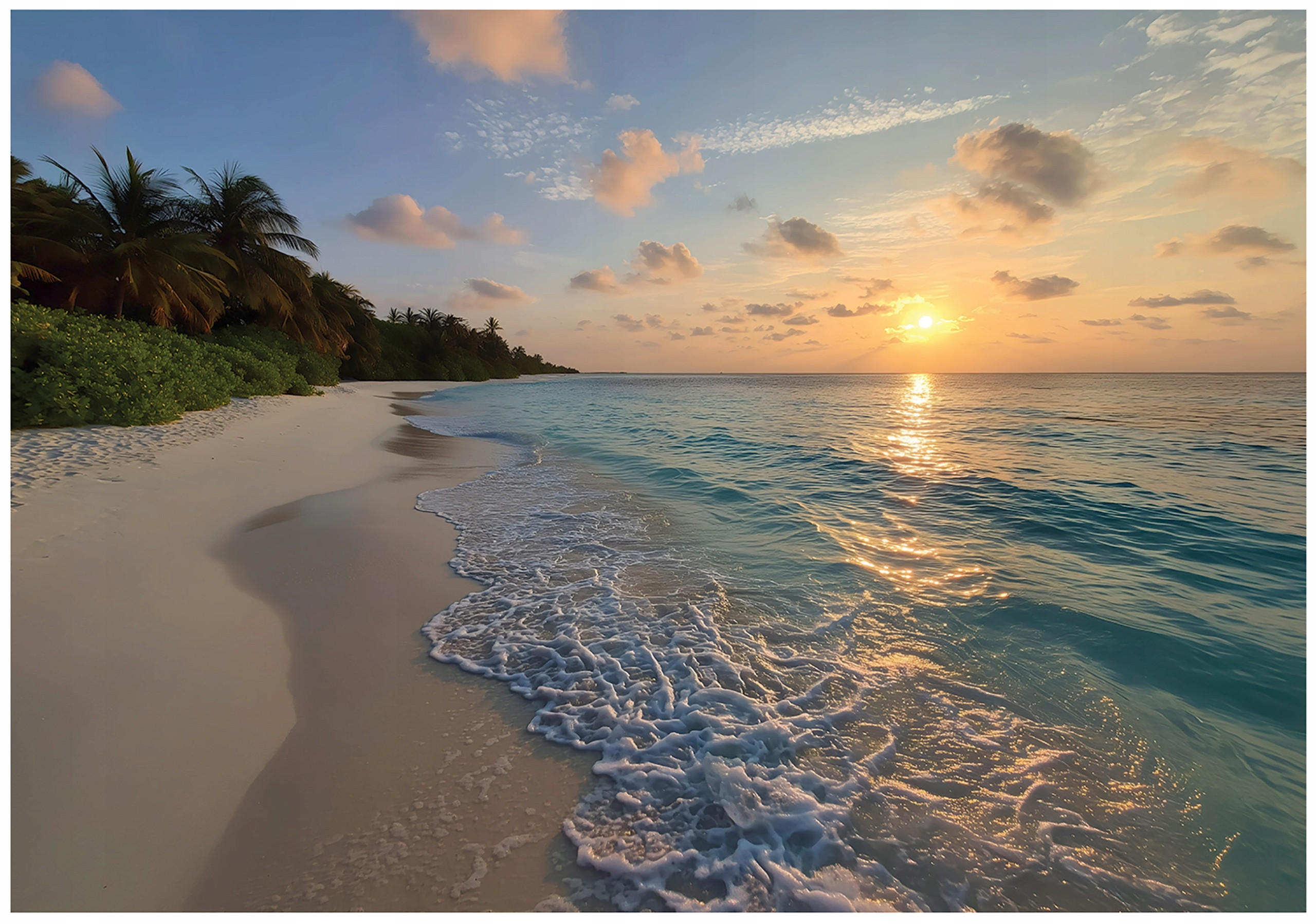 FOTOTAPETE Meer Strand Beige 250x175 cm - Multicolor, Papier (250/175cm) - Wallarena