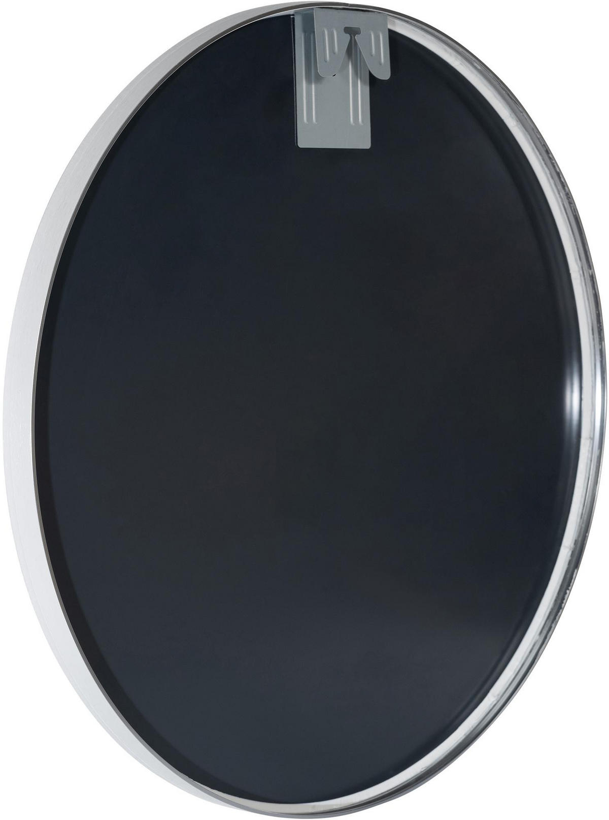 WANDSPIEGEL rund 60 cm Metall silber - Silberfarben, Metall (60/60/3cm) - CLP