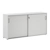 SCHIEBETÜRENSCHRANK Hippo Small 84x160x40 cm 2 Fächern & 2 Schiebetüren Lichtgrau - Grau, Holz (160/84/40cm) - PROREGAL