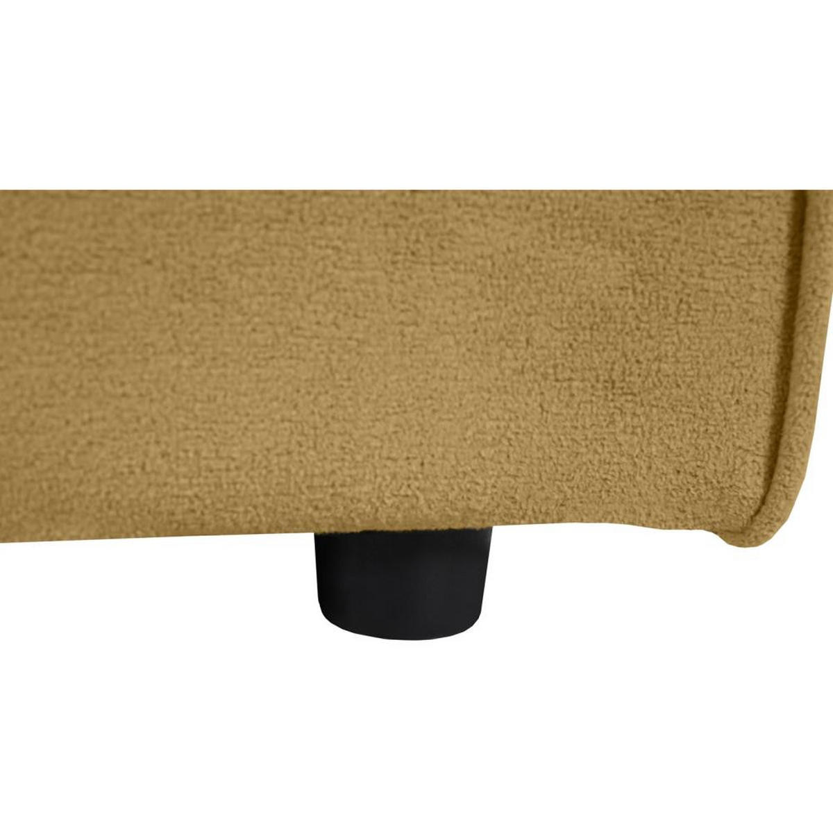 2-SITZER SOFA Pedro ohne Schlaffunktion gelb - Gelb/Schwarz, Textil (185/75/88cm) - Beautysofa