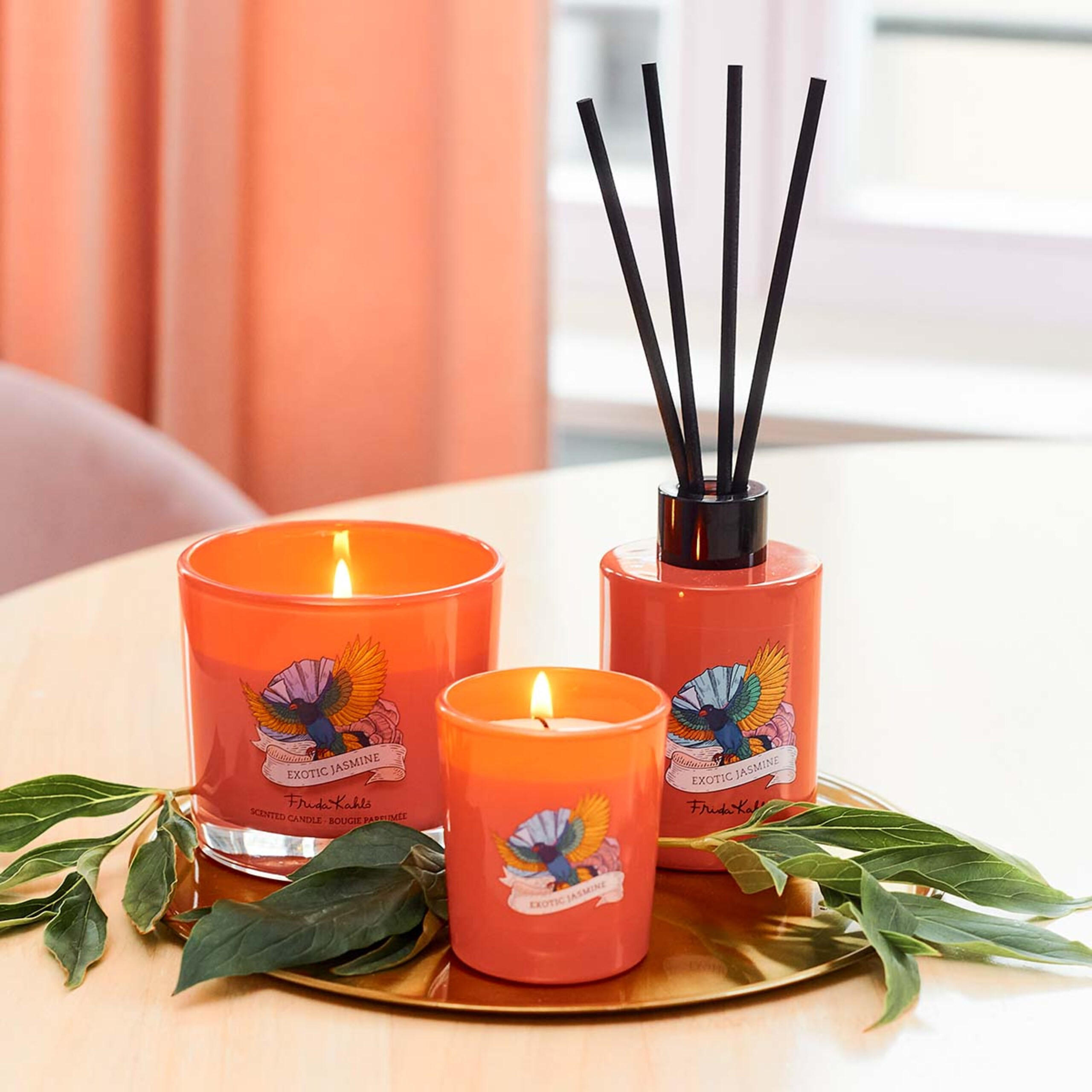 FRIDA Kahlo Duftkerze - Rot, Glas/Naturmaterialen (8cm)