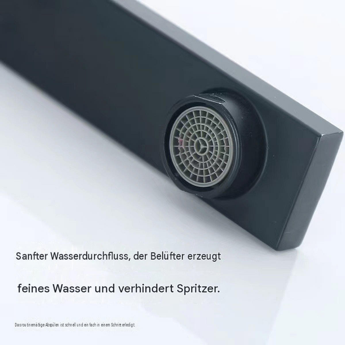 KÜCHENARMATUR, 328 x 200 mm, schwarz - Schwarz, Metall (42/7/23.7cm) - Vallsero