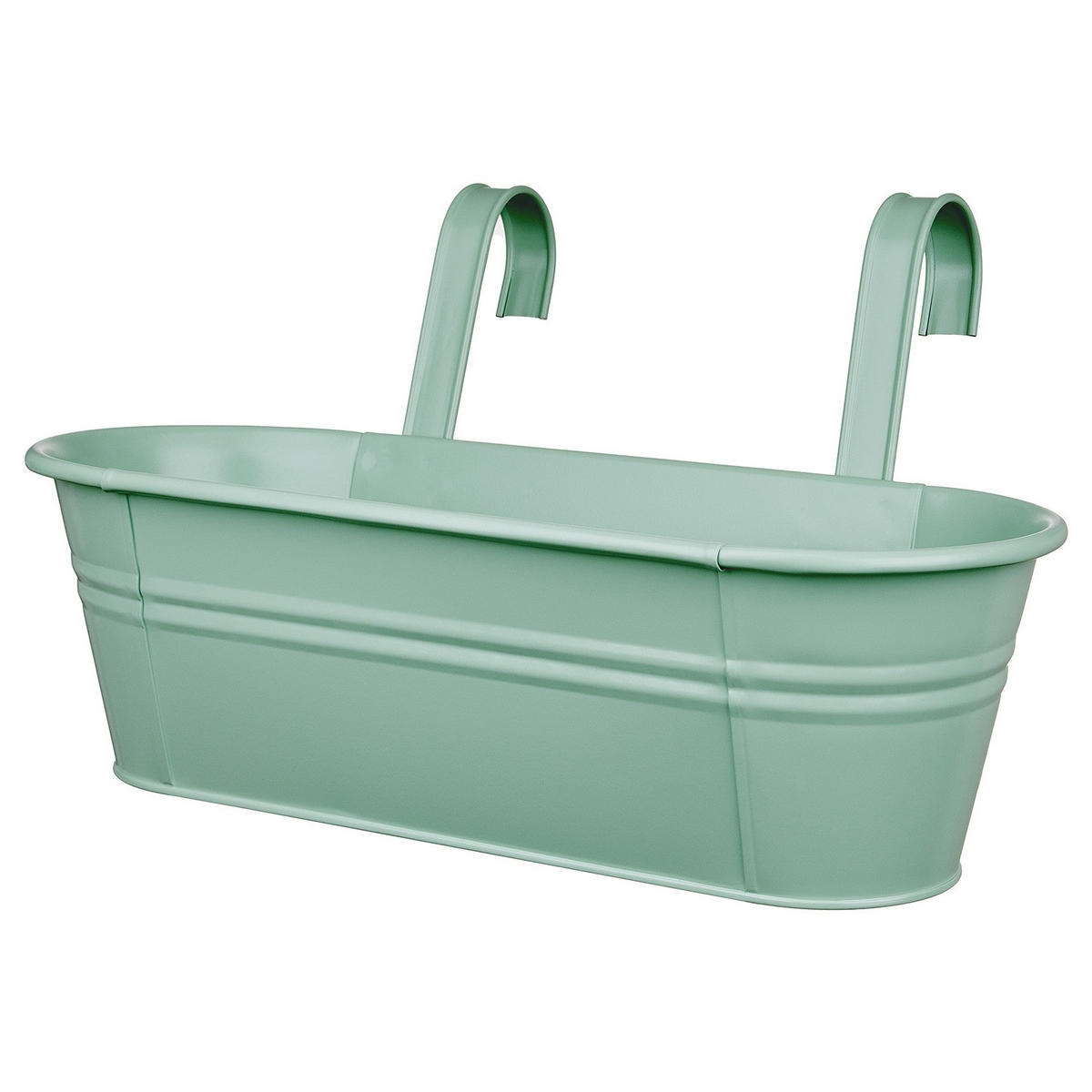 PFLANZTOPF Zinc - Pastellgrün, Metall (50/15/20cm) - Butlers