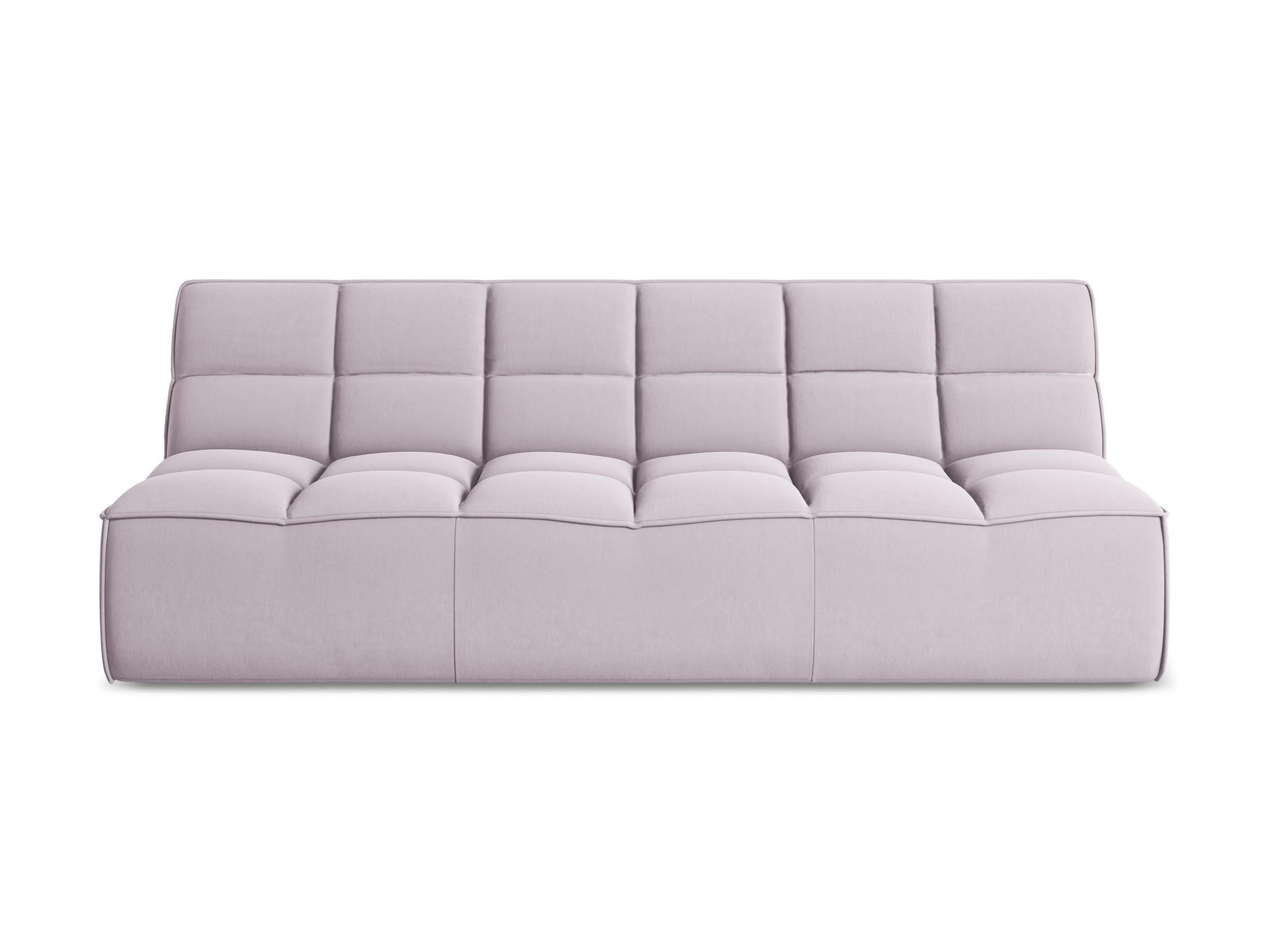 3-SITZER SOFA Samt Stoff Violett - Lila/Flieder, Kunststoff/Textil (210/75/93cm) - Makamii