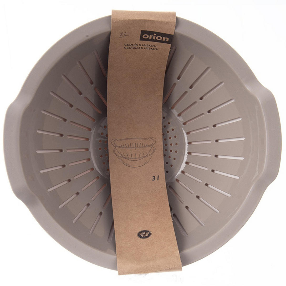 KÜCHENSIEB ELA Beige Weiß 3 l - Beige, Kunststoff (25cm) - Orion 