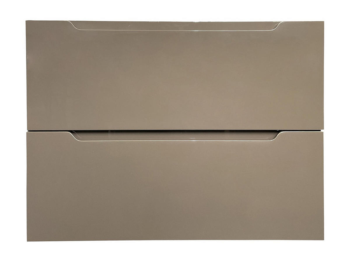 WASCHBECKENUNTERSCHRANK hängend - 80 cm - Taupe - STEFANIE - Braun, Holz (80/57/46cm) - Vente-Unique