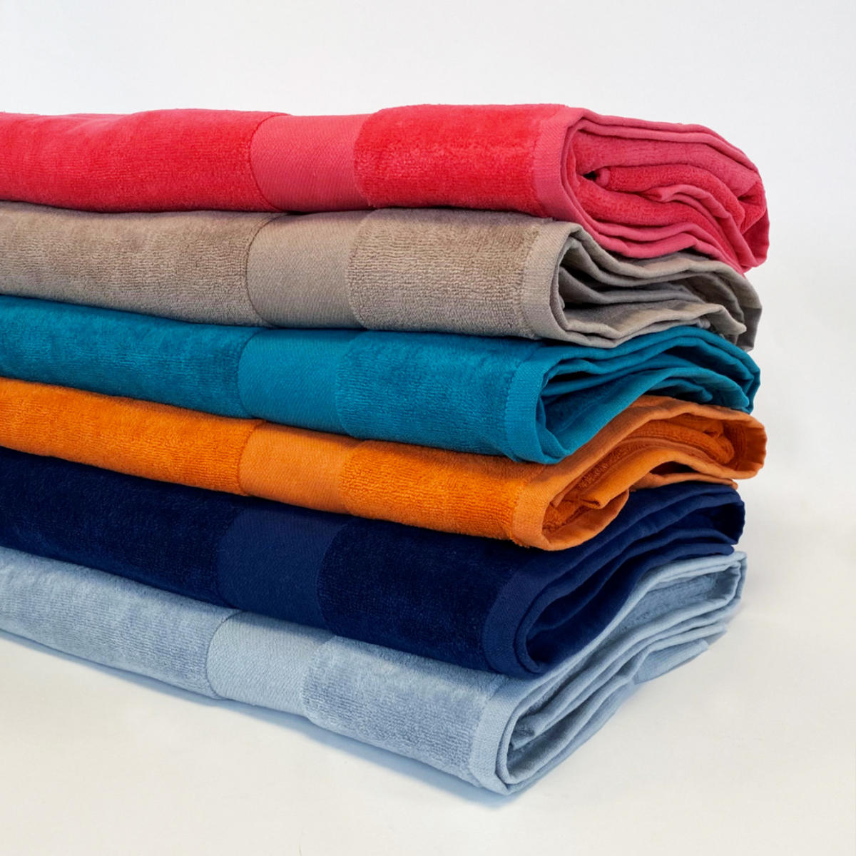 BADETUCH Velours uni Classy Quarry 90x180 500g/m² - Grau, Textil (90/180cm) - LE COMPTOIR DE LA PLAGE