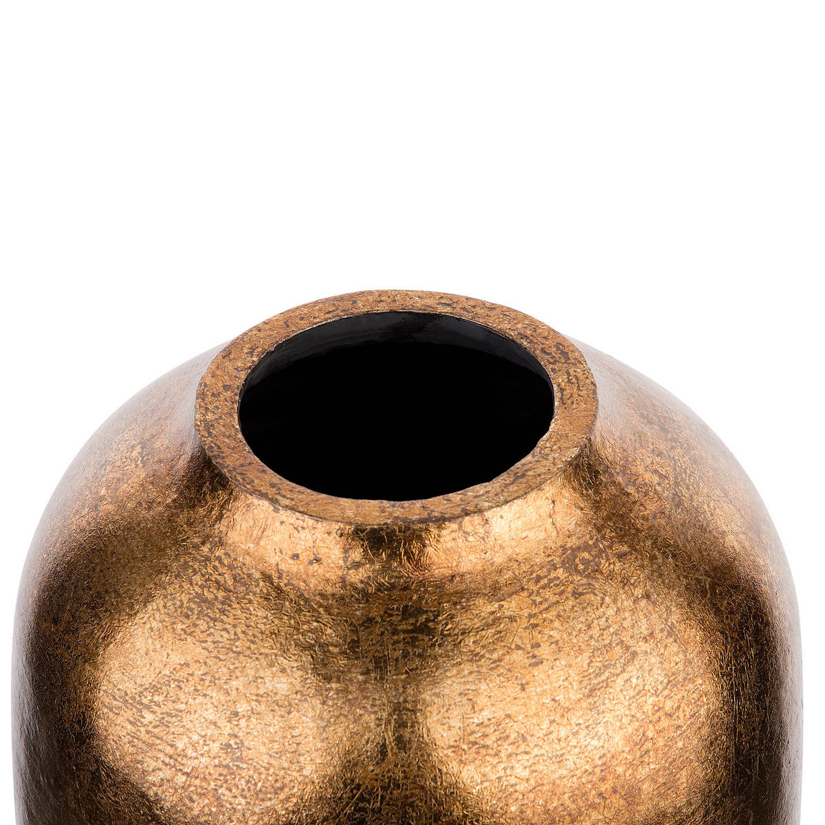 DEKOVASE Terrakotta gold Lorca - Kupferfarben, Stein (48cm) - Beliani