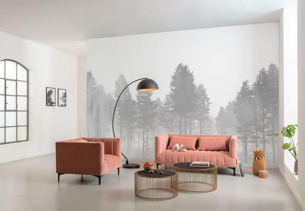 FOTOTAPETE Landschaft 400 x 280 cm - Schwarz, Papier (400/280cm) - Sanders & Sanders