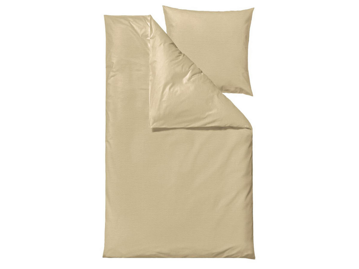 BETTWÄSCHE Wave gelb 135/200 cm Bio-Baumwolle - Gelb, Textil (135/200cm) - Södahl
