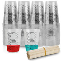 MISCHBECHER 50 Stück 240 ml Set - Transparent, Kunststoff (0.24L)