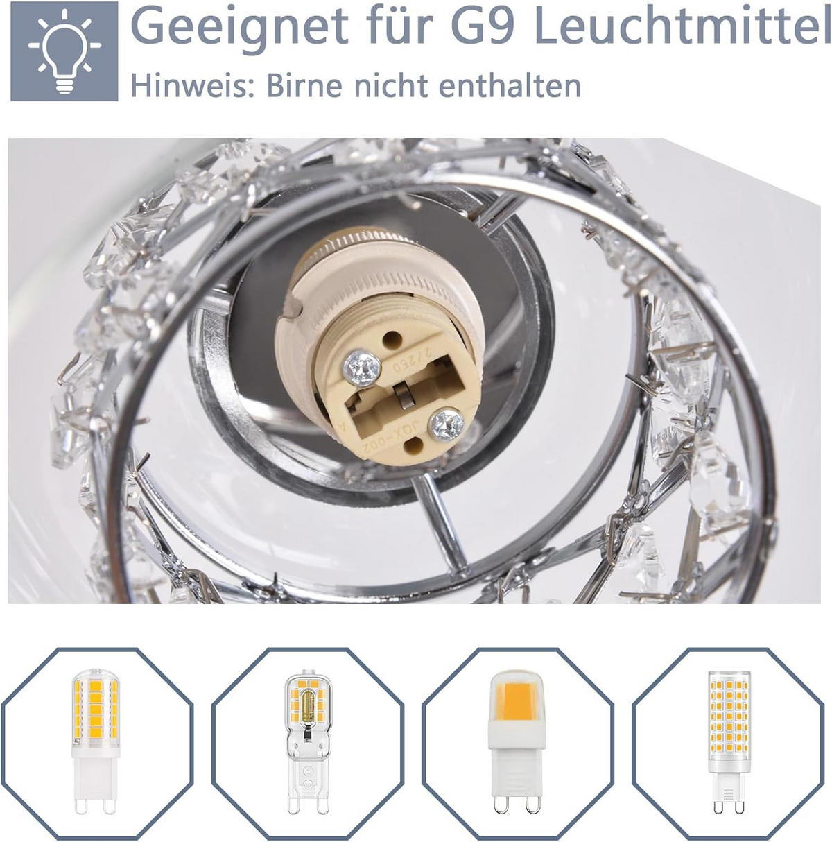 DECKENSTRAHLER Wellisr 30/16/30 cm - Transparent, Glas (30/30/16cm) - ZMH