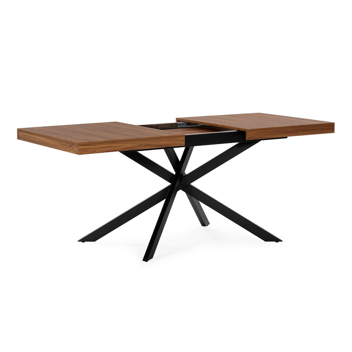 MASA DE MASA Palermo aspect de nuc comun, 140-180 cm - culoare nucă, compozit lemnos (80/140/75cm) - VS Venta-stock