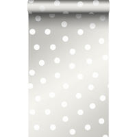 TAPETE Punktmuster 53 cm x 10.05 m - Weiß, Papier (53/0.1cm) - Origin Wallcoverings