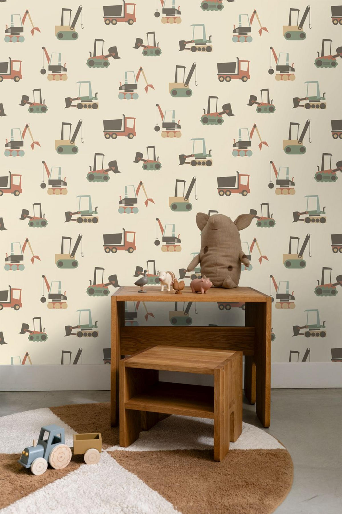 TAPETE Fahrzeuge 50 x 900 cm - Beige, Papier (50/0.1cm) - ESTAhome
