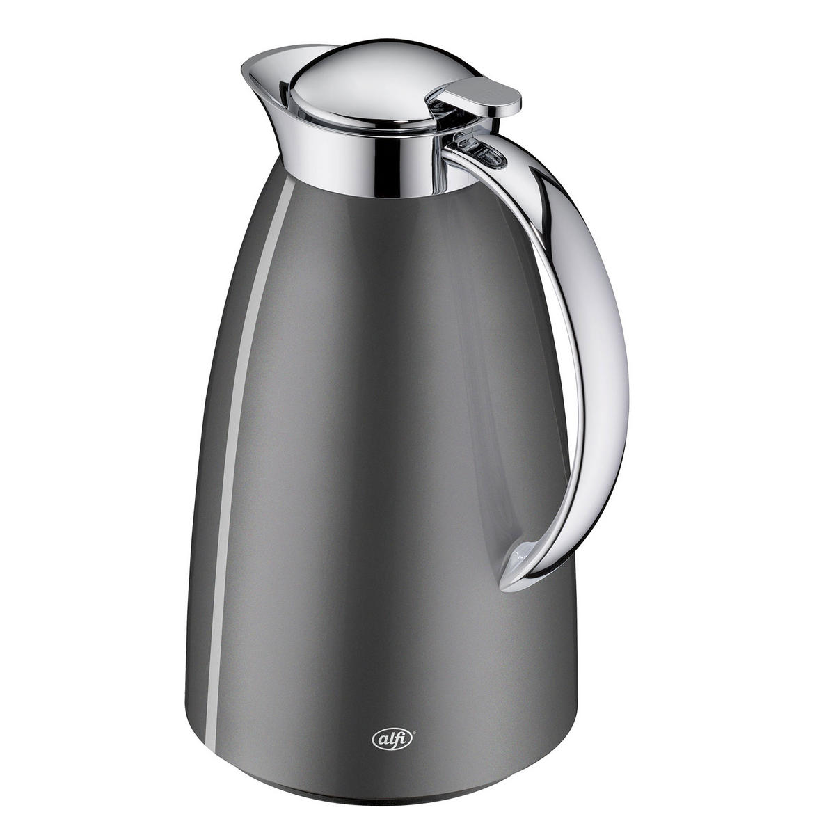 ISOLIERKANNE GUSTO space grey polished 1 L - Grau, Metall (1L) - Alfi