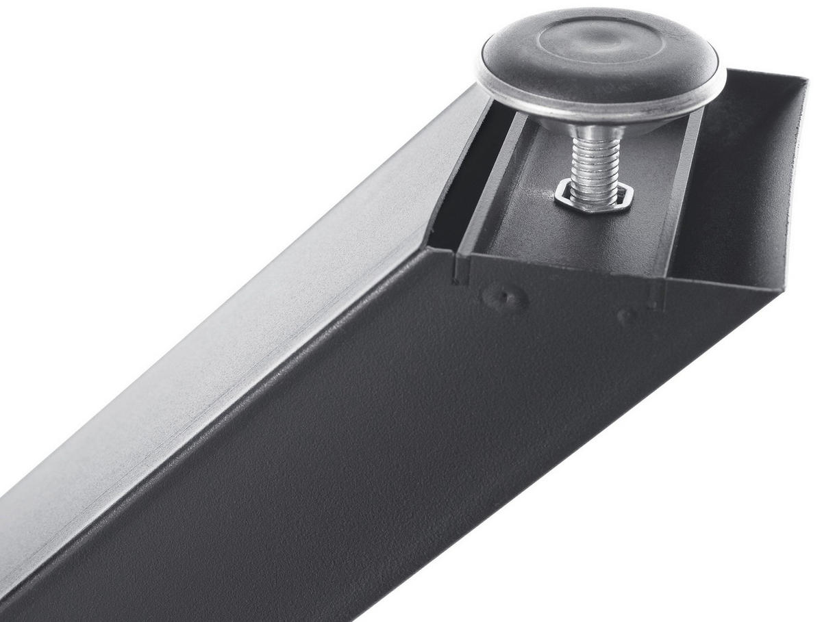 TISCHBEIN 2er Set Metall grau - Grau, Metall (8/72/70cm) - CLP