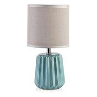 TISCHLAMPE Leti Blau 13/13/18.5 cm Keramik - Blau, Keramik (13/13/18.5cm) - Mondex