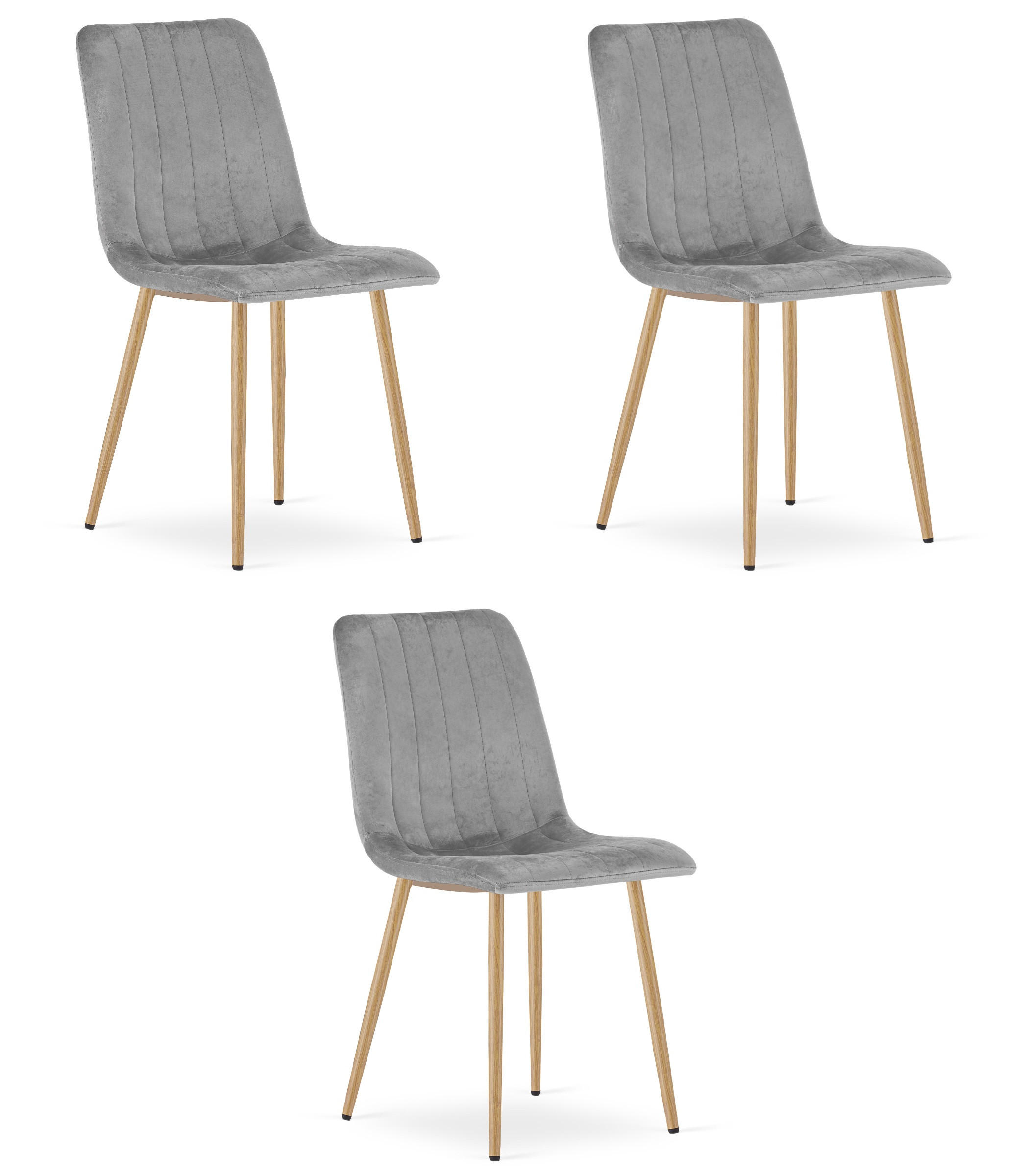 Valora Esszimmerstuhl Hellgrau 43x90x51 cm