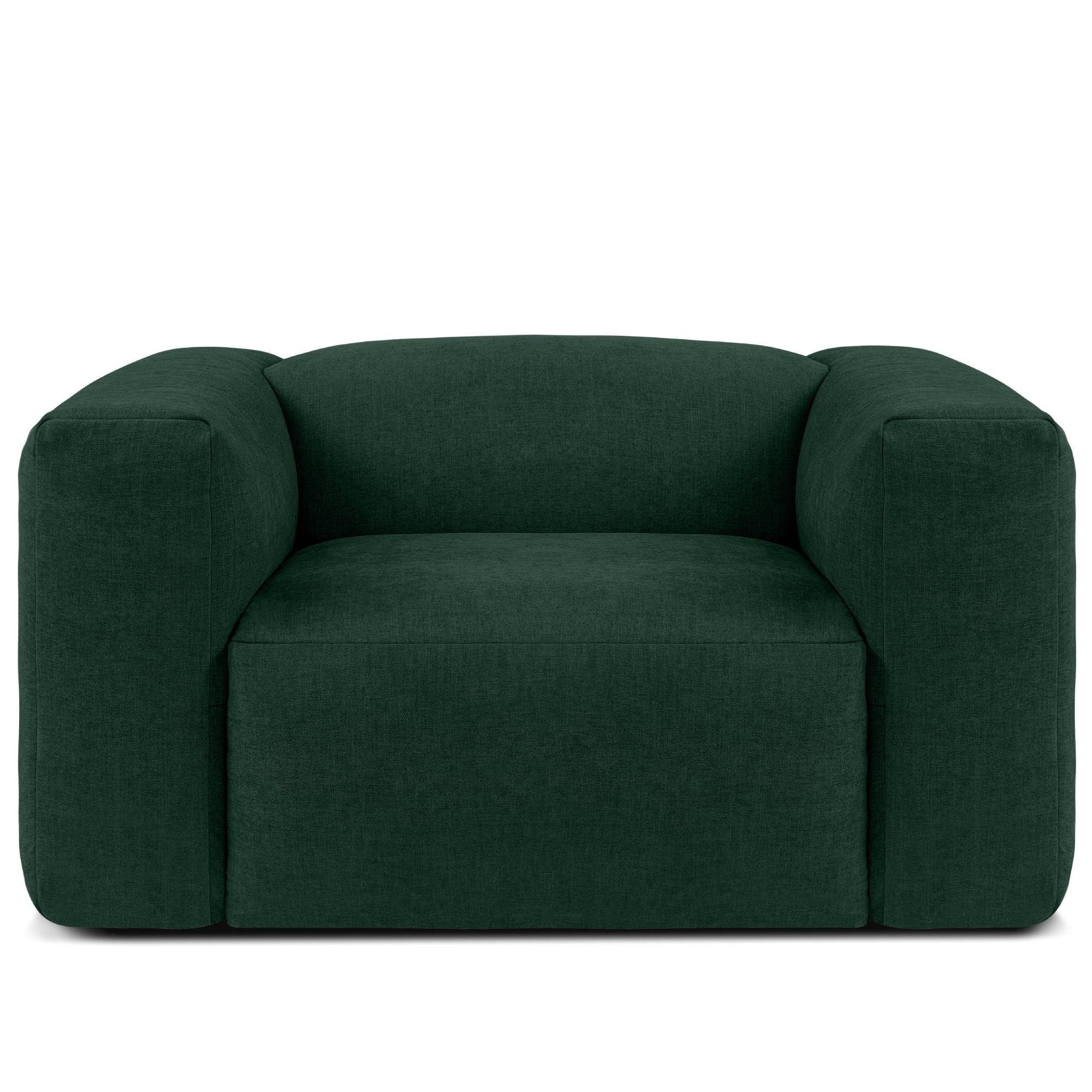 Konsimo® Sessel Waldgrün 130x73x96 cm