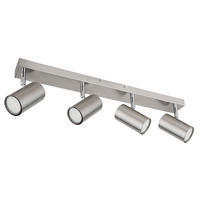 LED DECKENLEUCHTE Nickel Silber matt - Silberfarben, Metall (56/6/12cm) - Globo Lighting