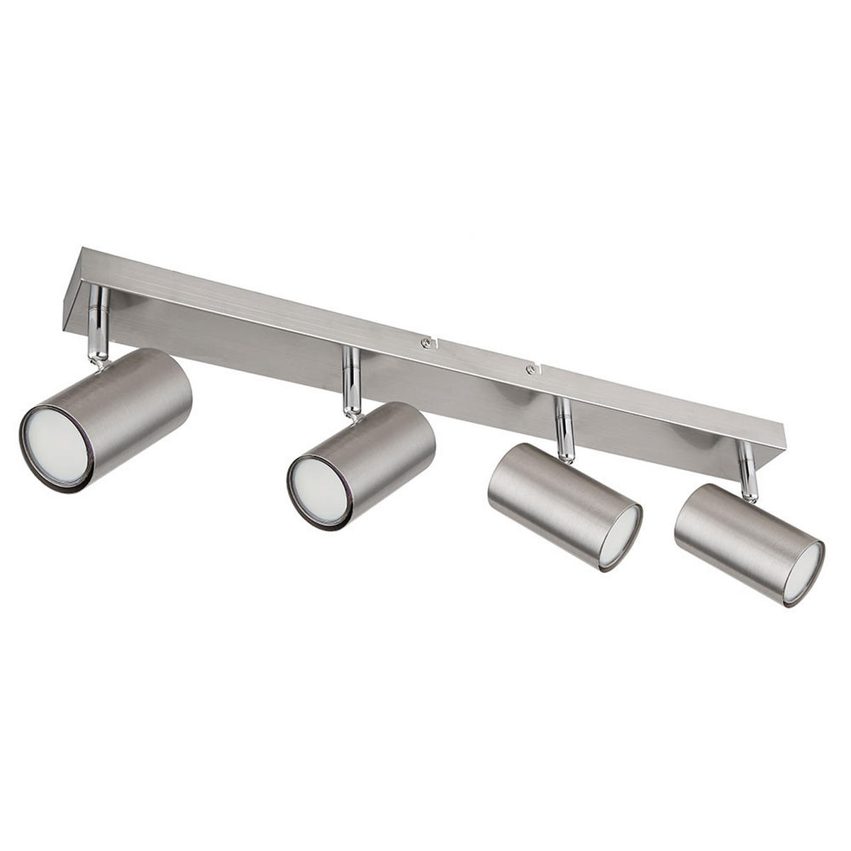 LED DECKENLEUCHTE Nickel Silber matt - Silberfarben, Metall (56/6/12cm) - Globo Lighting