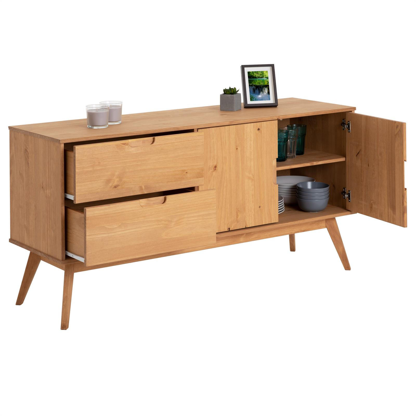 SIDEBOARD TIVOLI - Braun, Holz (145/75/45cm) - IDIMEX