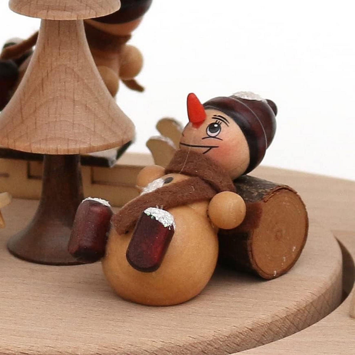 PYRAMIDE Schneemänner 20/24/35 cm - Multicolor, Holz (0.1/35/0.1cm) - Dekoteam24