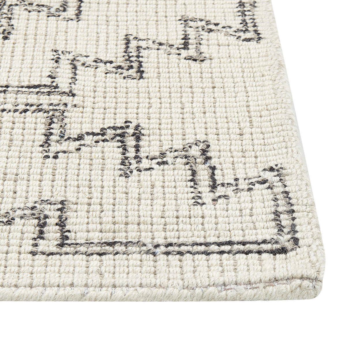 PREPROGA pletena Urla 150/80 cm - bež, tekstil (80/150cm) - Beliani